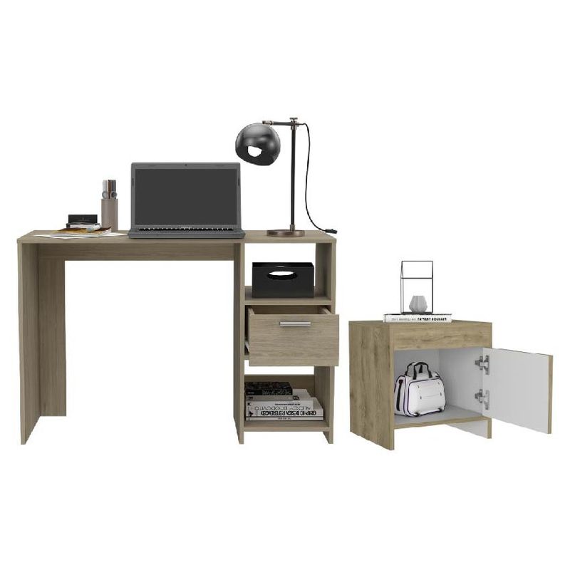 RTA MUEBLES - Combo mawenzi  incluye escritorio y mesa de noche