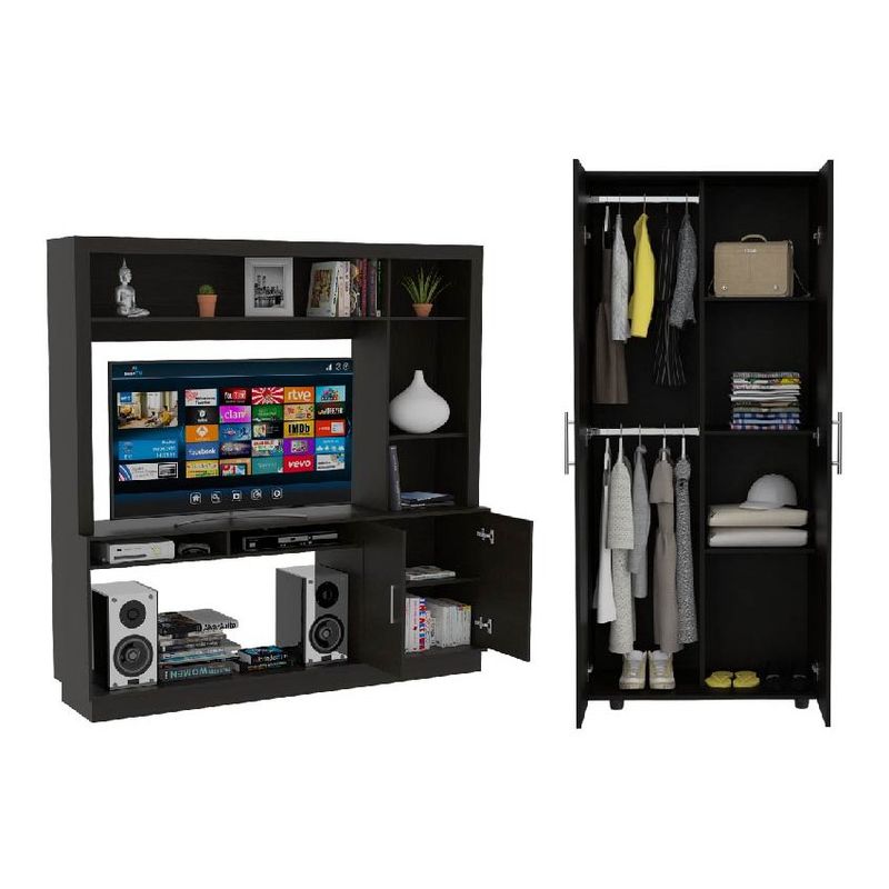 RTA MUEBLES - Combo pirineo incluye mesa para tv y closet