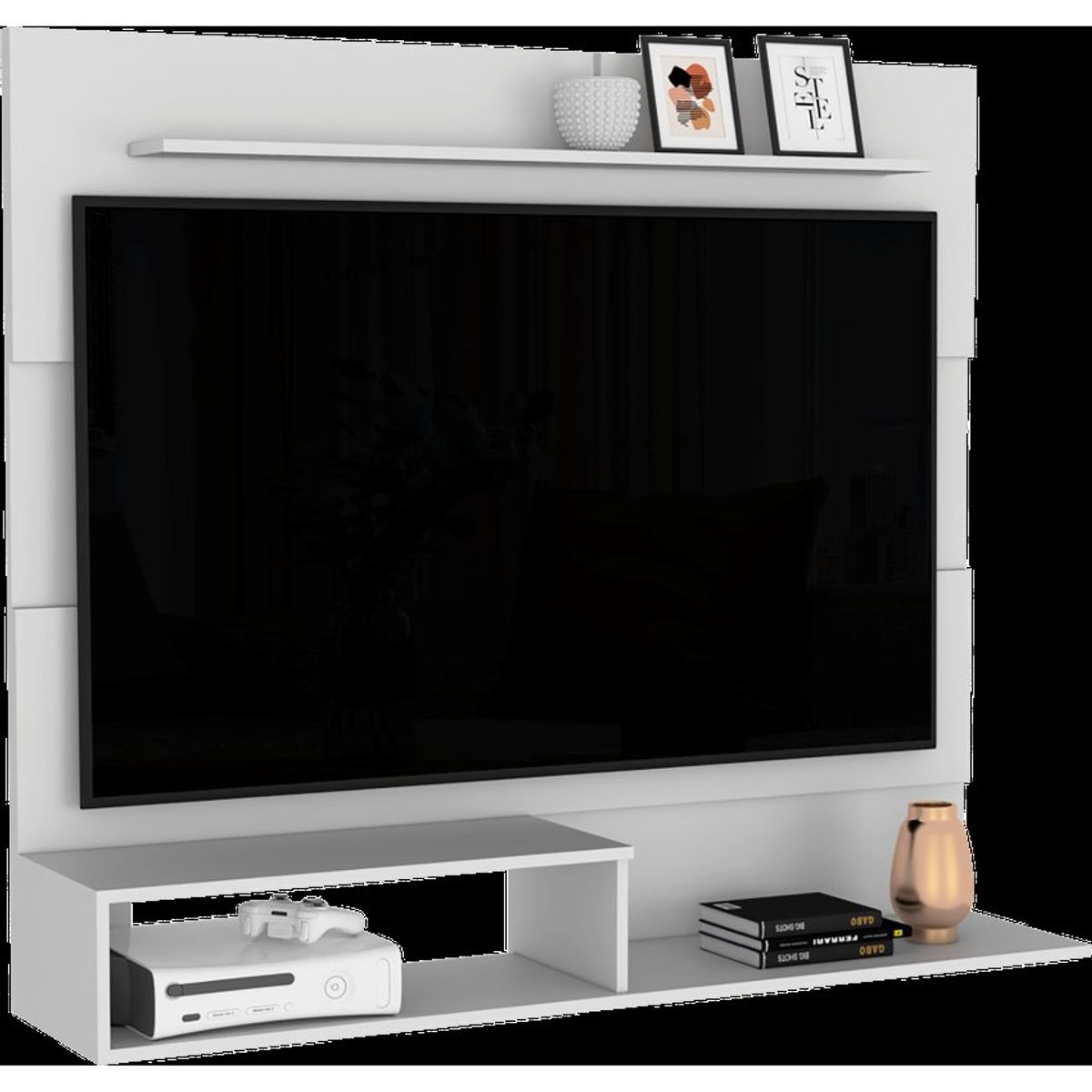 RTA MUEBLES - Combo multifuncional cosmopolitan incluye panel de tv y alacena_.