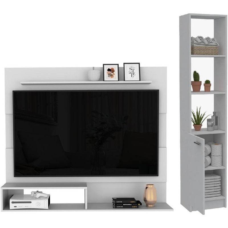 RTA MUEBLES - Combo para multifuncional simma incluye panel de tv y mueble esquinero