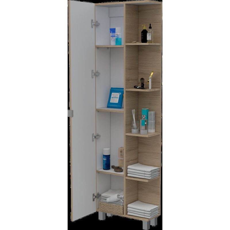 RTA DESIGN - Mueble esquinero aqua beige y blanco