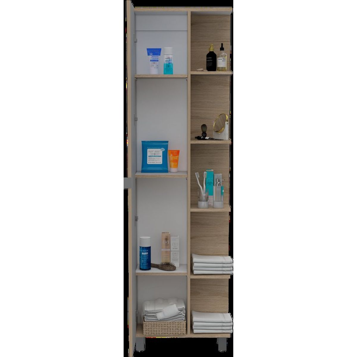 RTA DESIGN - Mueble esquinero aqua beige y blanco