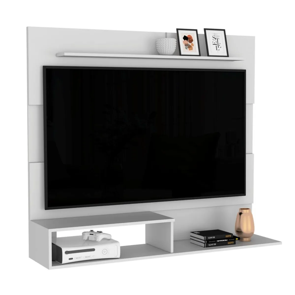 RTA DESIGN - Panel de Tv Ascher Blanco Para Televisor de Hasta 55°_.