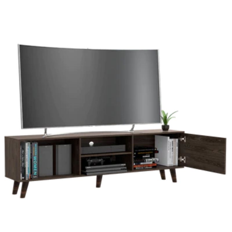 RTA DESIGN - Mesa Para Tv Bangkok Chocolate Para Televisor de 70 Pulgadas