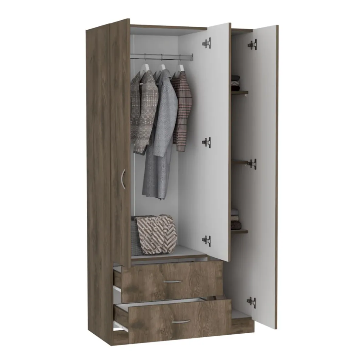RTA DESIGN - Closet América Nogal y Blanco_.