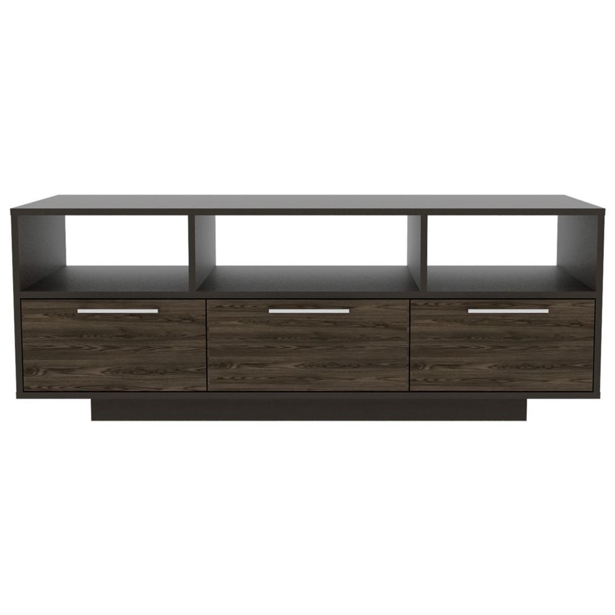 RTA DESIGN - Mesa de Tv Wema Wengue y Chocolate con Espacio Para Televisor