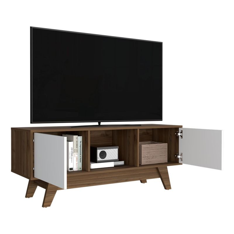 RTA DESIGN - Mesa de Tv Rizzo Castaño con Espacio Para Televisor