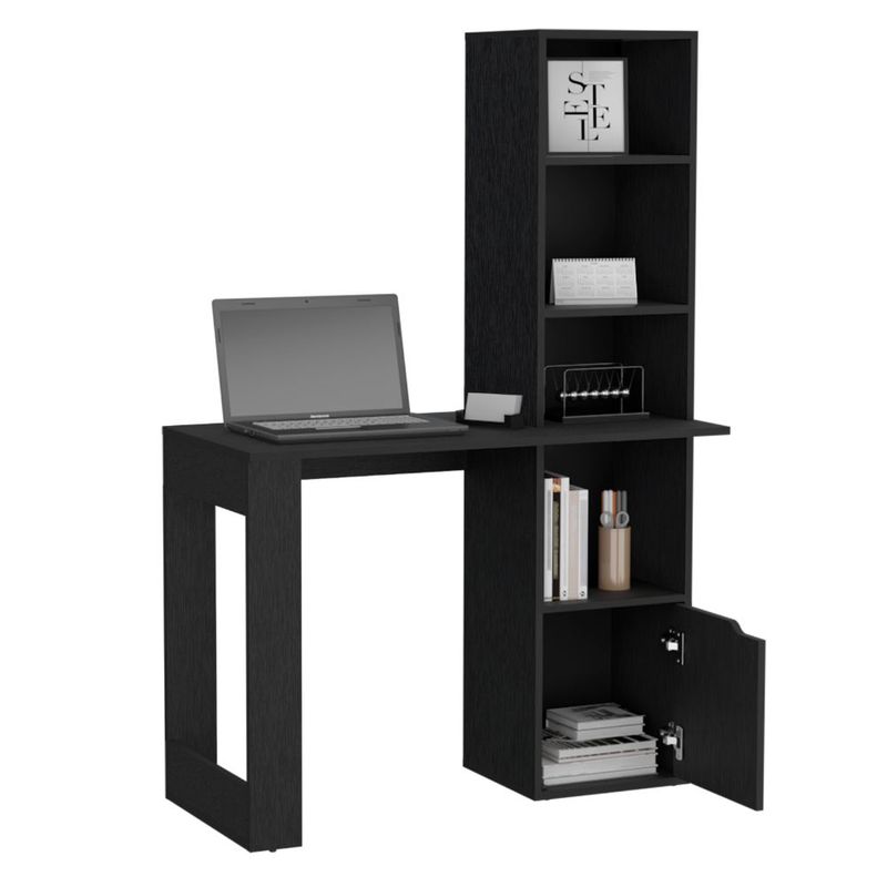 RTA DESIGN - Escritorio Kandis Wengue con cinco entrepaños