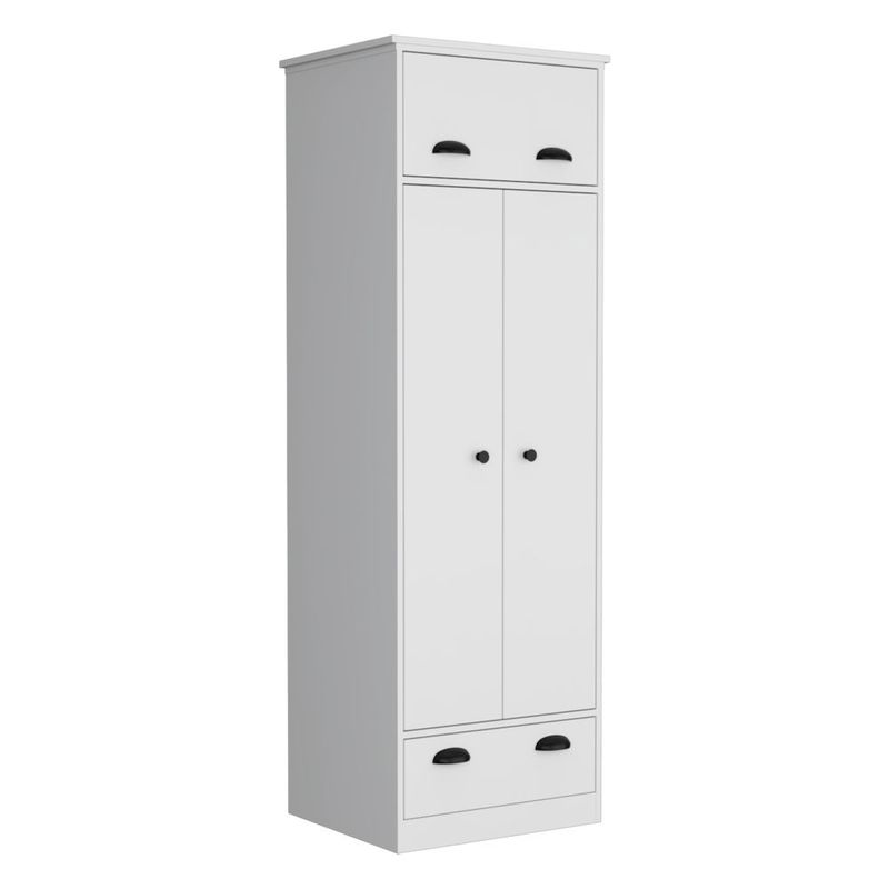 RTA DESIGN - Closet Denis Blanco Duqueza con dos puertas batientes