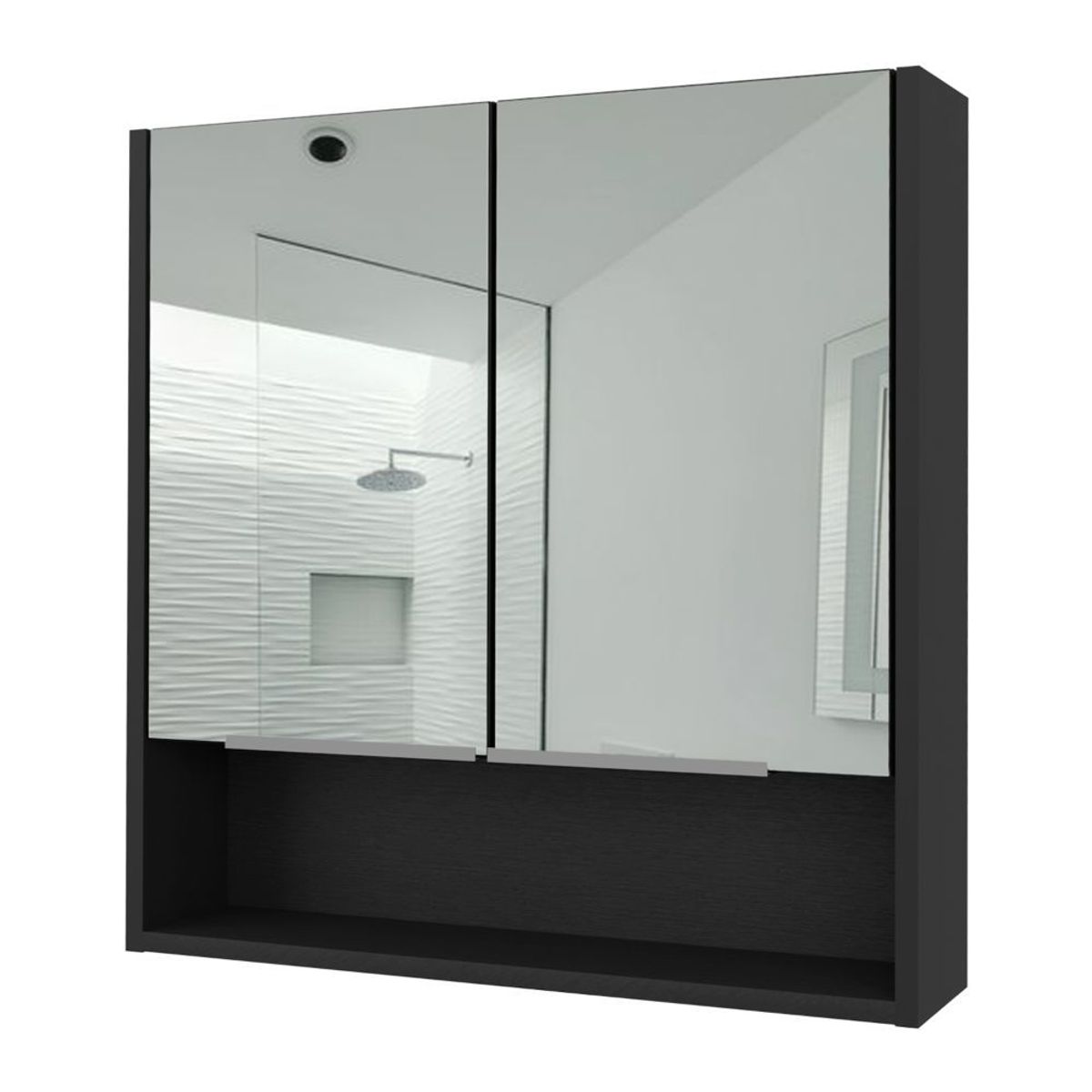 RTA DESIGN - Gabinete de Baño Rawana Wengue Incluye Espejo y Entrepaños