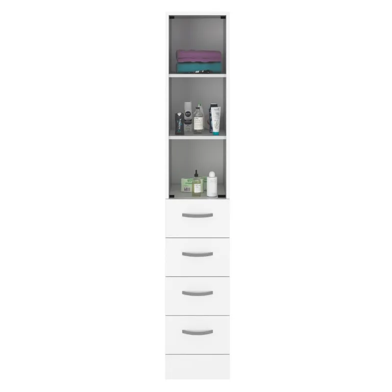 RTA DESIGN - Organizador de Baño Picasso Blanco con Cuatro Cajones Deslizables ZF
