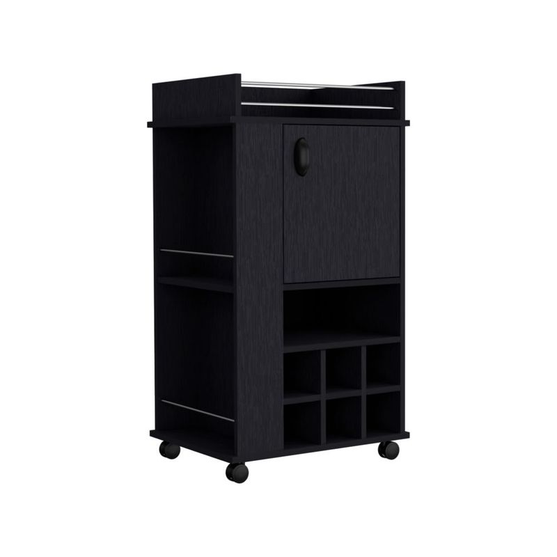 RTA MUEBLES - Bar Finland Wengue Con amplios espacios para ubicar botellas ZF