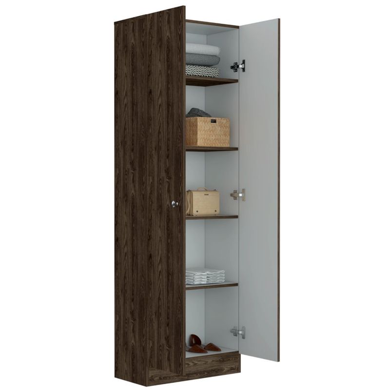 RTA DESIGN - Closet Ainara Chocolate y Blanco con Cinco Entrepaños