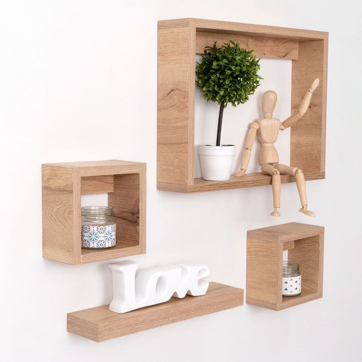 RTA DESIGN - Set de Repisas Amelia Beige X 4 Unidades