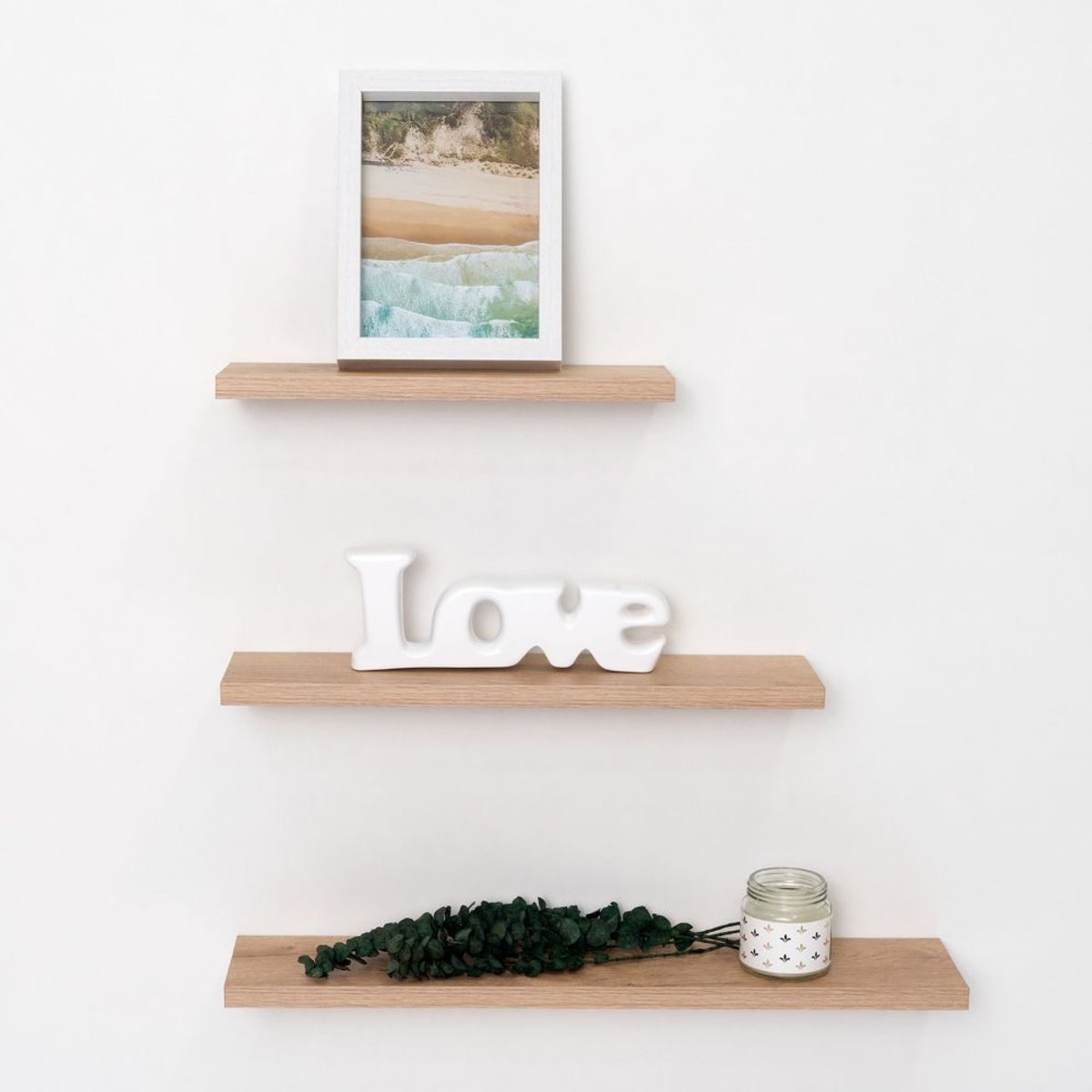 RTA DESIGN - Set de Repisas Flotantes Ballucci Beige X3 Unidades