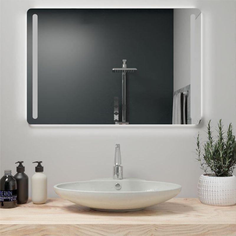 RTA DESIGN - Espejo Rectangular Hera Gris con Luz Led