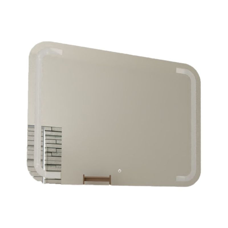 RTA DESIGN - Espejo Rectangular Brown Gris con Luz Led y Touch