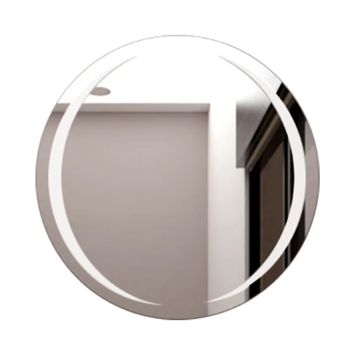 RTA DESIGN - Espejo Circular Oliver Gris con Luz Led