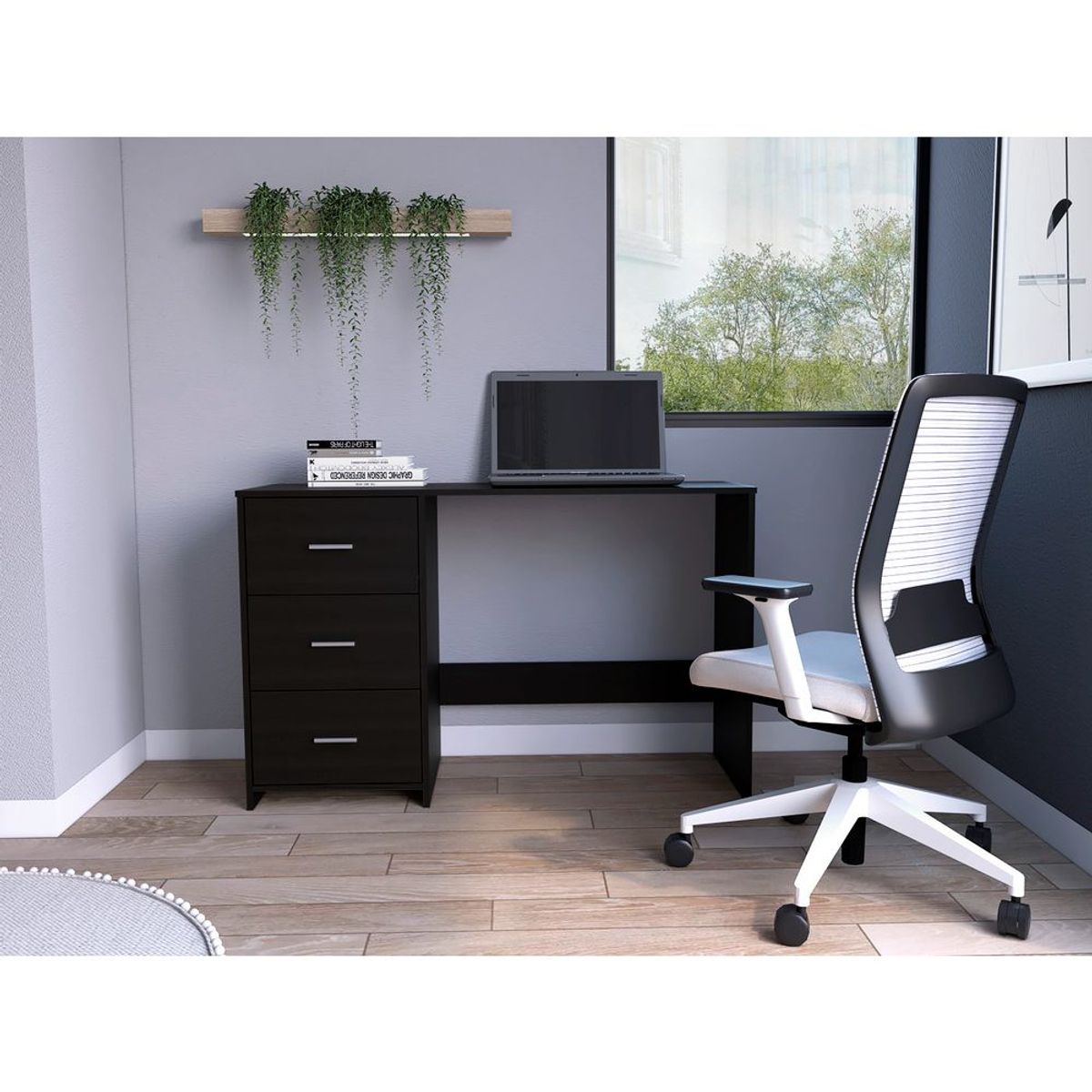 RTA DESIGN - Escritorio Dhan Wengue con Tres Cajones