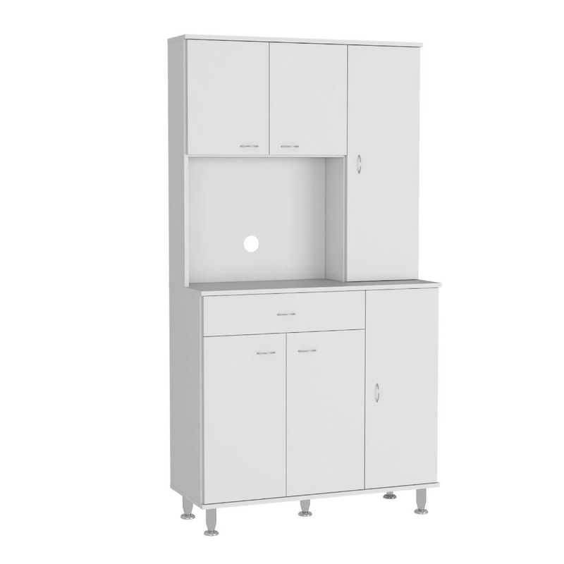RTA DESIGN - Alacena Bagan Blanco con Un Cajón y Seis Puertas Batientes Exp