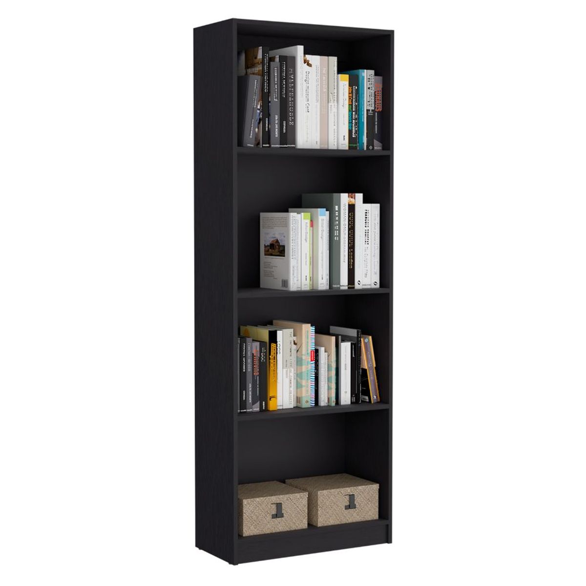 RTA DESIGN - Biblioteca Home Wengue con Cuatro Entrepaños