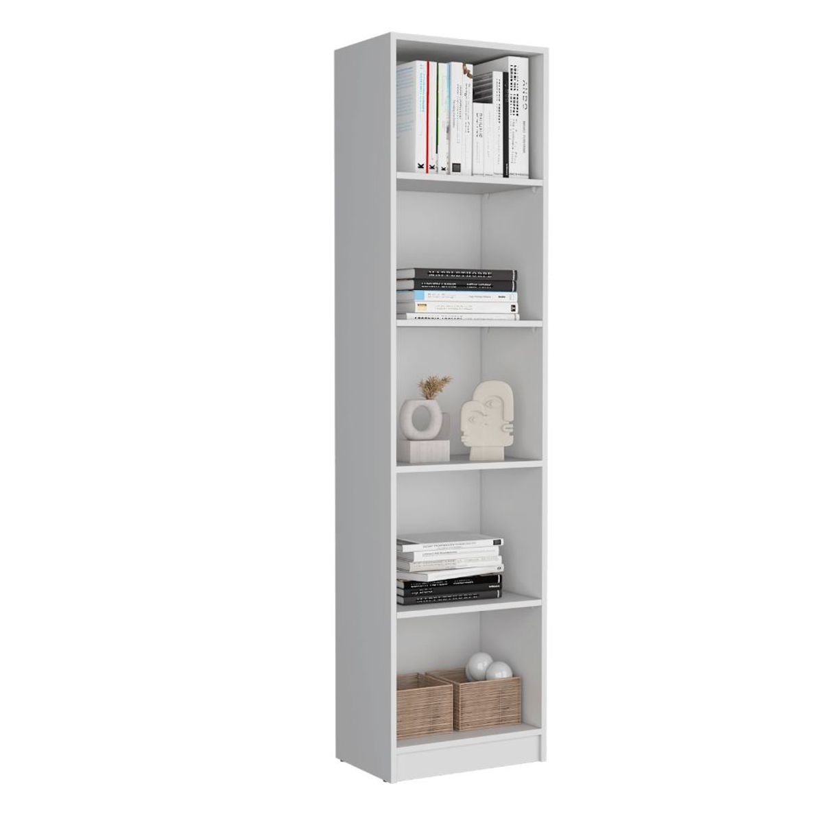 RTA - Biblioteca Home Eco Blanco Duqueza con Cinco Entrepaños