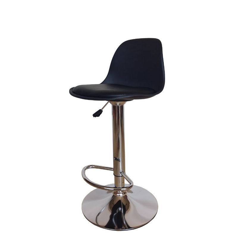 RTA DESIGN - Set x2 Silla Bar Napoles Negra base metal cromado