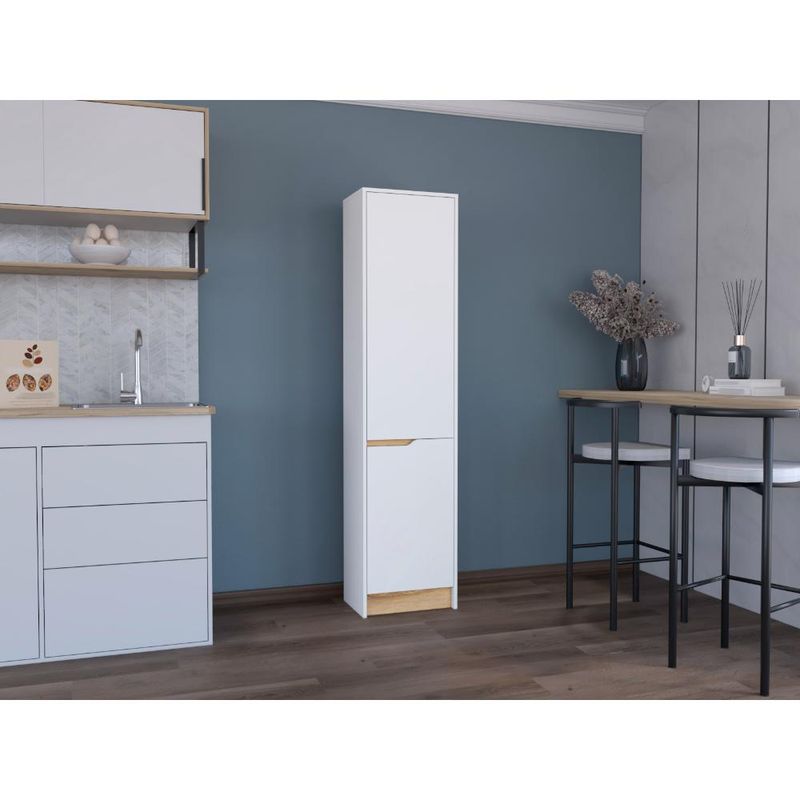 RTA DESIGN - Alacena Soler Blanco y Macada dos puertas abatibles