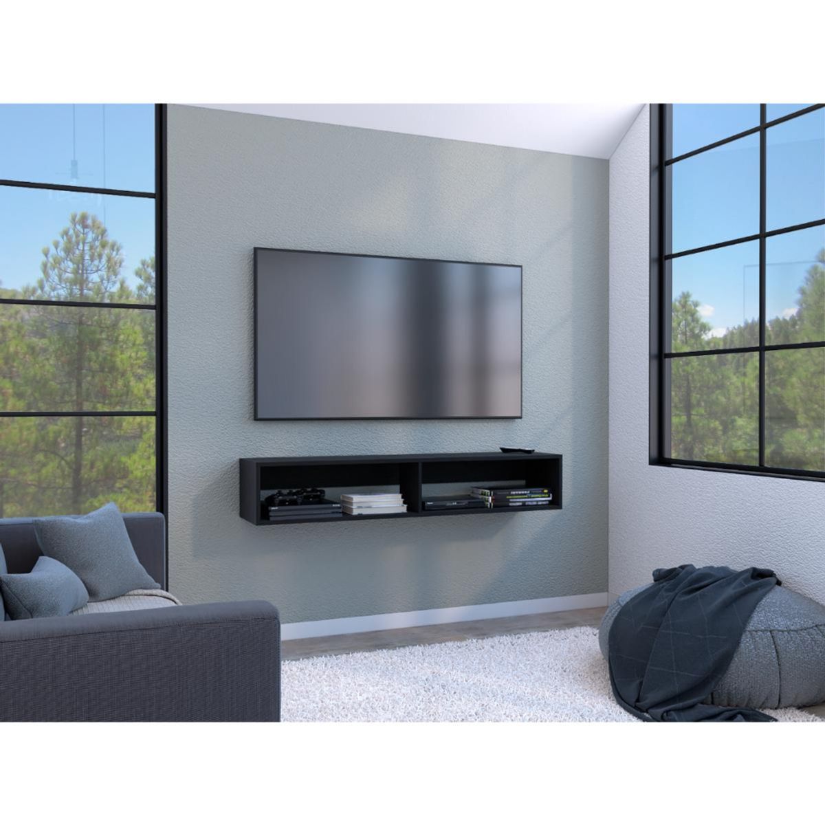 RTA DESIGN - Mesa Para Tv Flotante Kerin Wengue