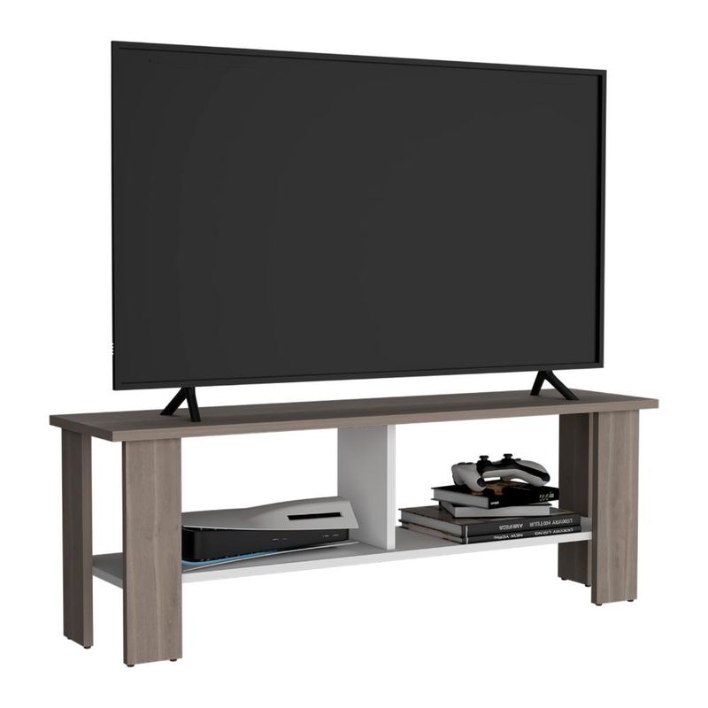 RTA - Mesa Para Tv Navi Bardolino y Blanco Marquez Para Televisor Hasta 55