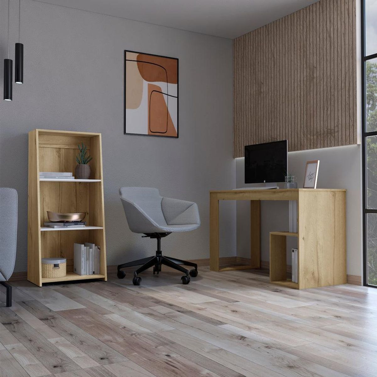 RTA DESIGN - Combo Thinky incluye Escritorio y Biblioteca