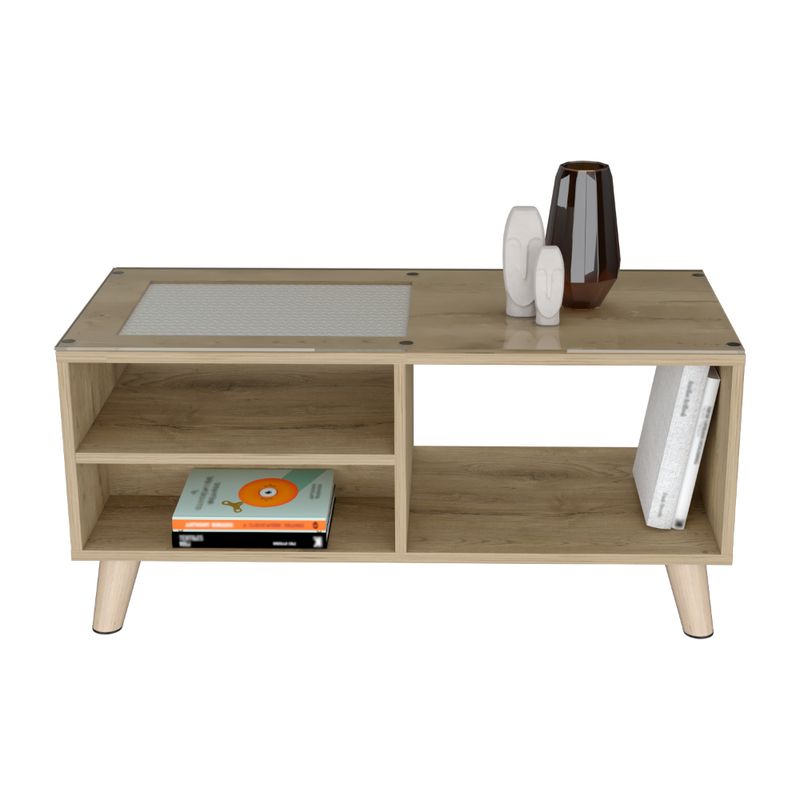 RTA DESIGN - Mesa de centro Natura Macadamia con amplia superficie superior