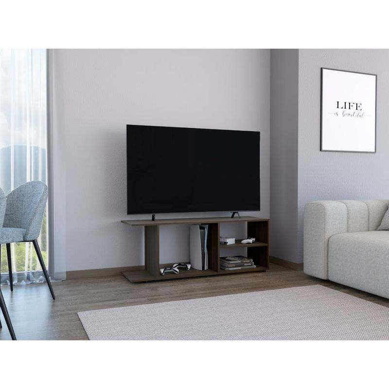 RTA DESIGN - Mesa para TV Wood Nogal Para Televisor Hasta 50 Pulgadas