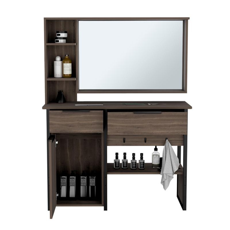 RTA DESIGN - Mueble Tocador o Barberia Holly Milan con una puerta y dos cajones