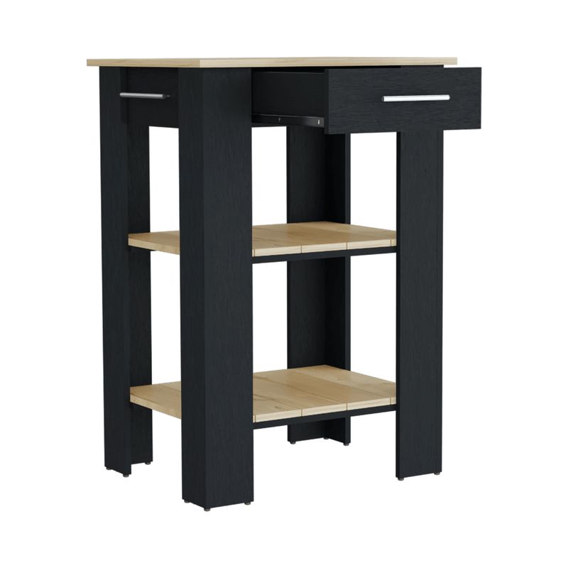 RTA DESIGN - Barra de Cocina Cala 23 Wengue y Café Claro con Amplia Superficie ZF