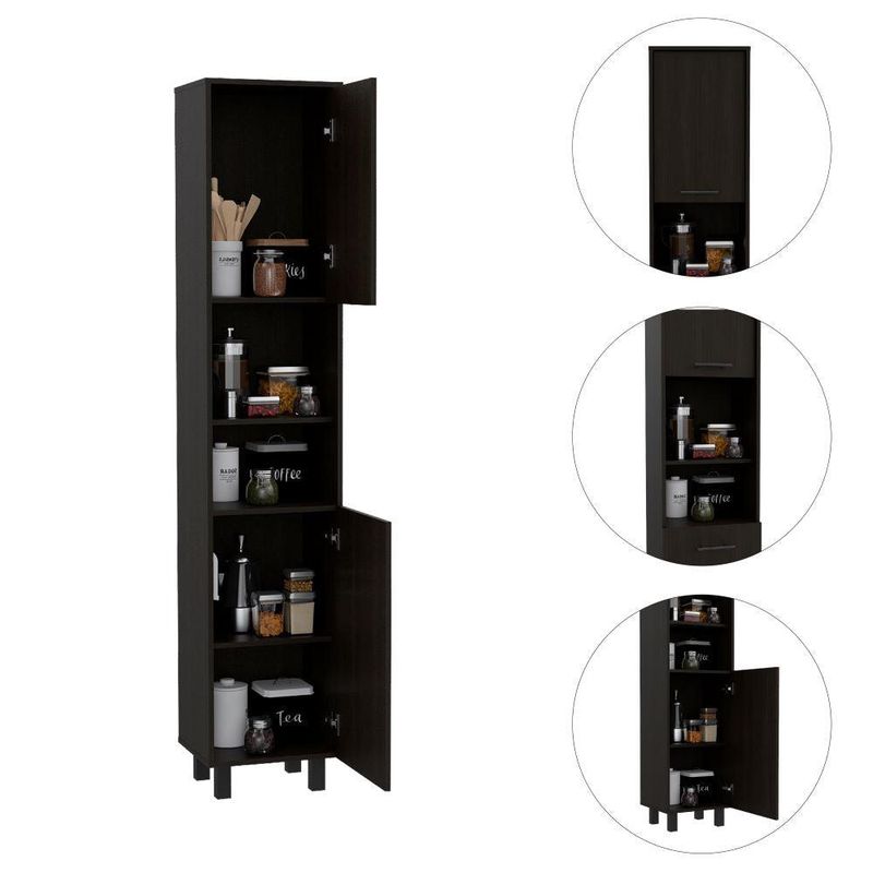 RTA DESIGN - Alacena Hobart Wengue con Dos Puertas Batientes ZF