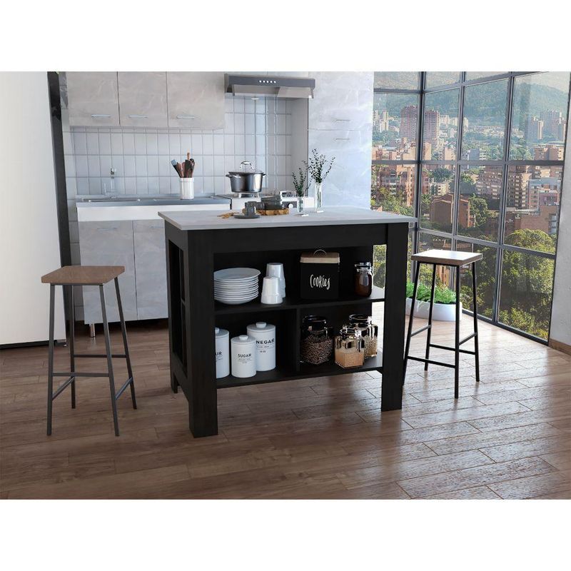 RTA DESIGN - Barra de Cocina Cala Wengue e Ibiza con Amplia Supeicie En La Mesa ZF