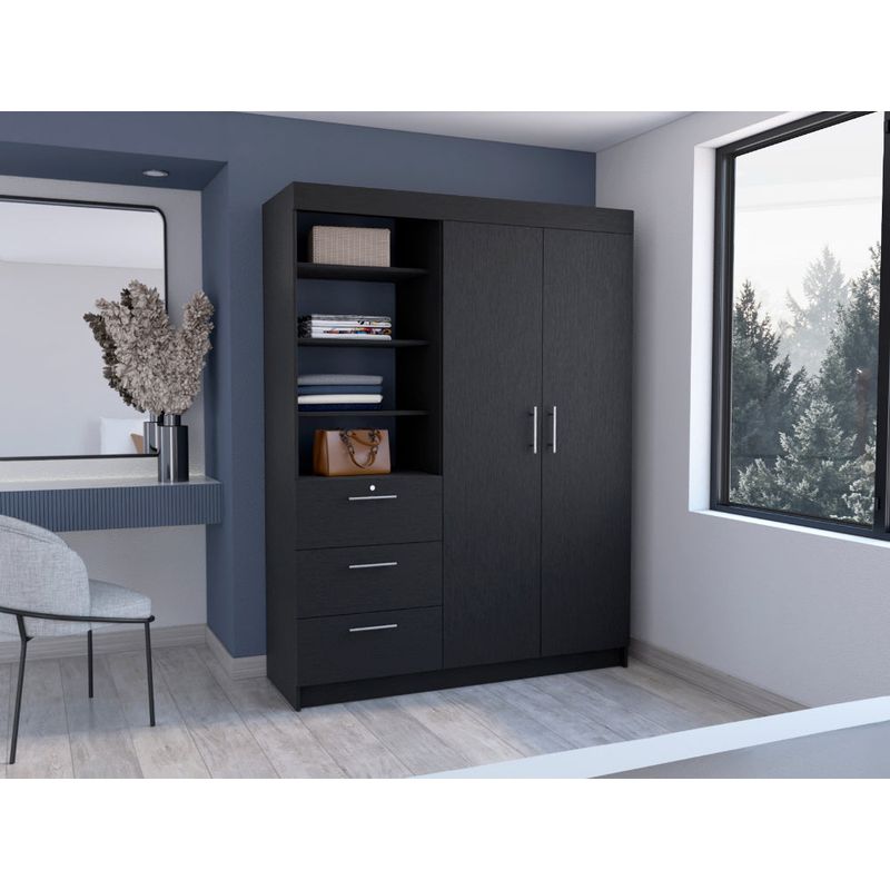 RTA DESIGN - Closet Monter Wengue dos cajones y puertas abatibles ZF