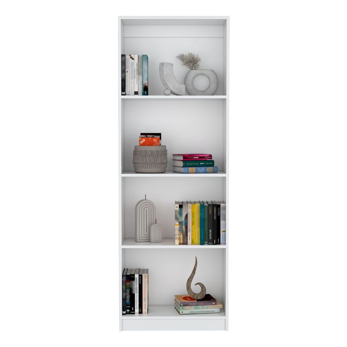 RTA DESIGN - Biblioteca Home Blanco con Cuatro Entrepaños ZF