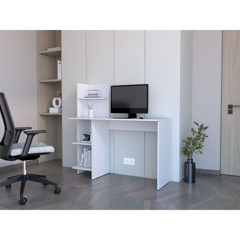 RTA DESIGN - Escritorio Vilna Blanco con Amplia Superficie de Trabajo ZF