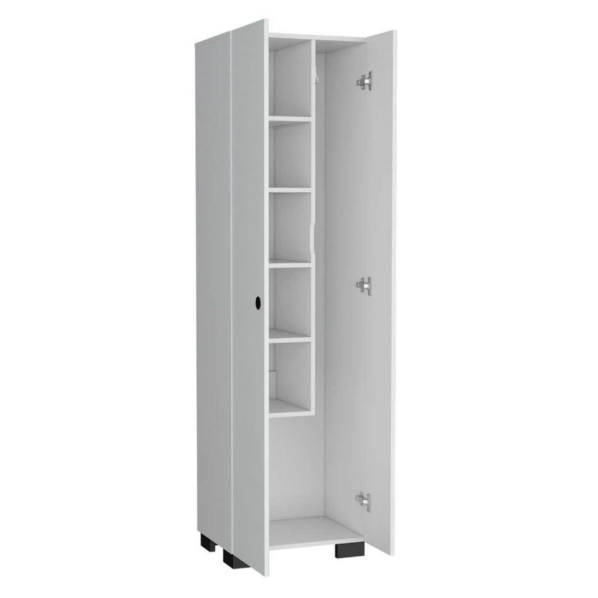 RTA DESIGN - Mueble de Aseo Blake Blanco Espacio Para articulos de Aseo y Colgadero