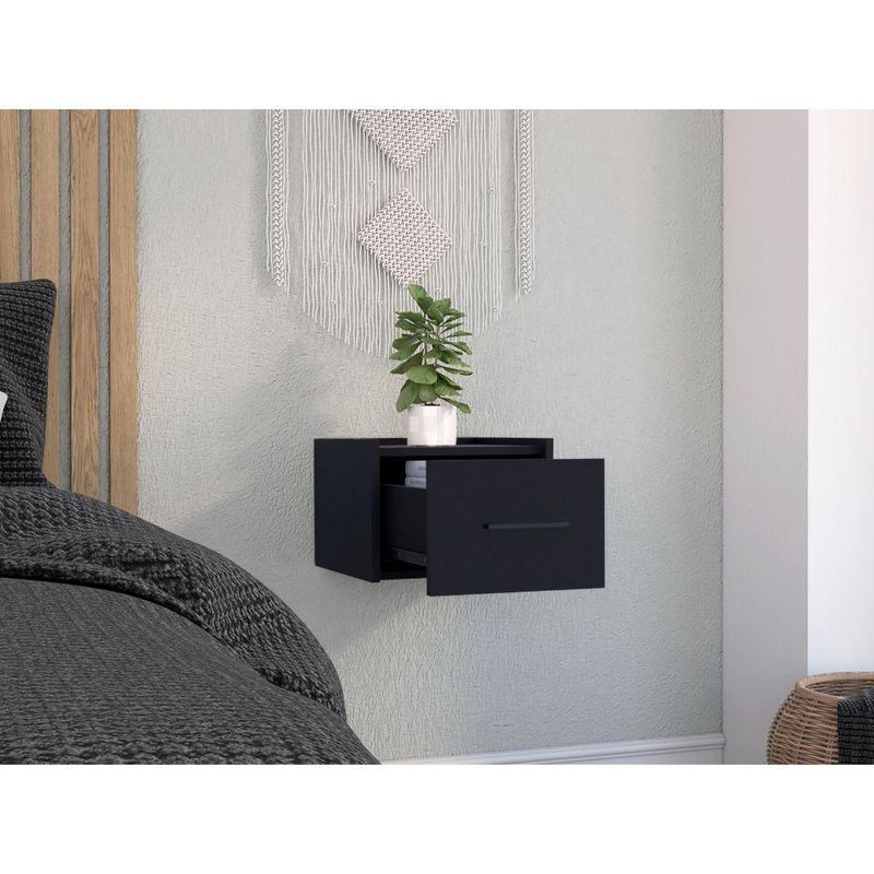 RTA DESIGN - Mesa de Noche Flotante Boa Wengue