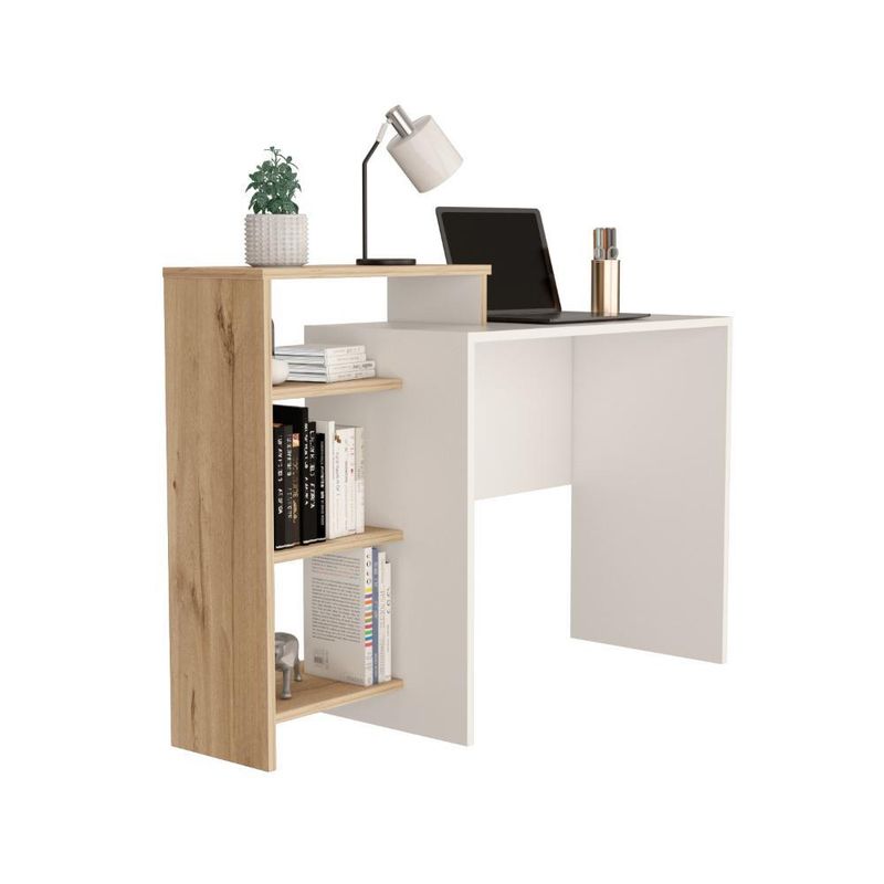 RTA DESIGN - Escritorio Estelar Plus Café Claro y Blanco