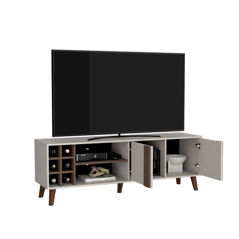 RTA DESIGN - Mesa para TV Lannez Milan y Capri con dos puertas abatibles 65