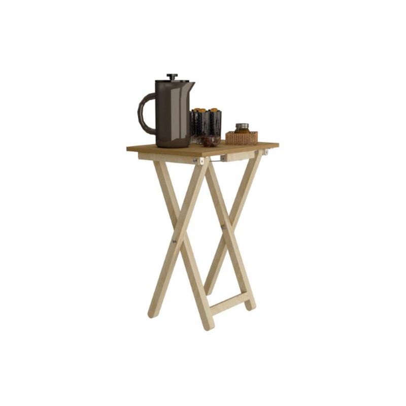 RTA DESIGN - Mesa Auxiliar Plegable Fresno Europeo facil ensamble
