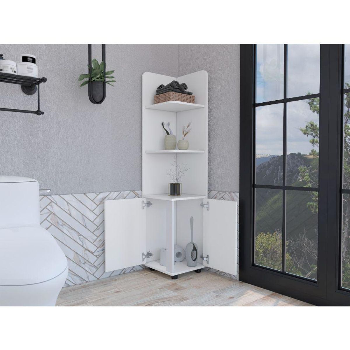 RTA DESIGN - Mueble Esquinero Malibu Blanco