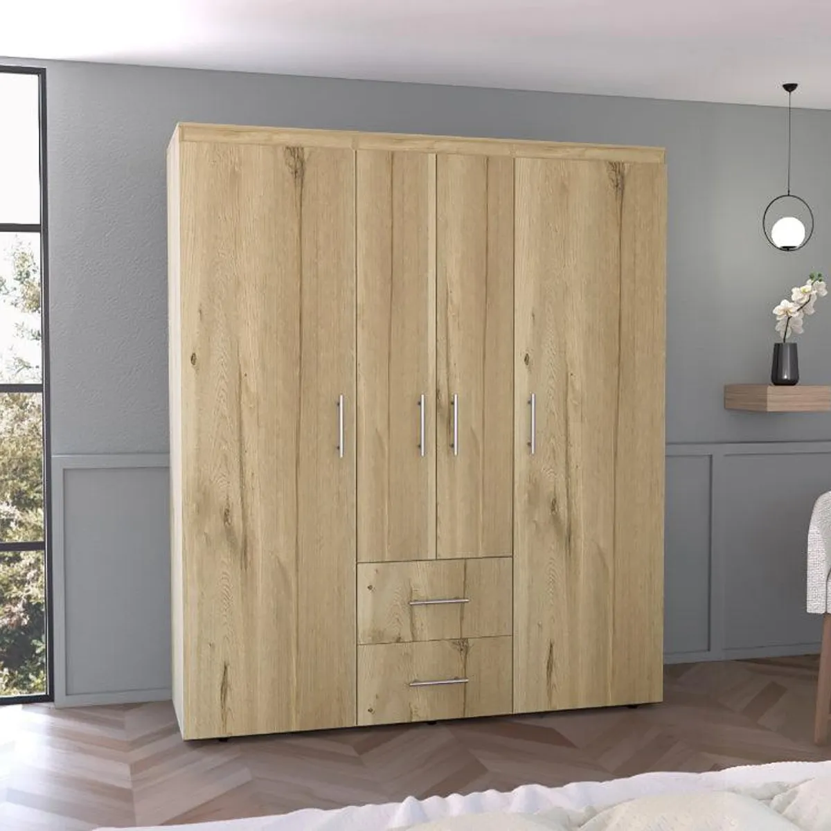 RTA DESIGN - Closet Bariloche Bombay Eco Café Claro y Blanco_.