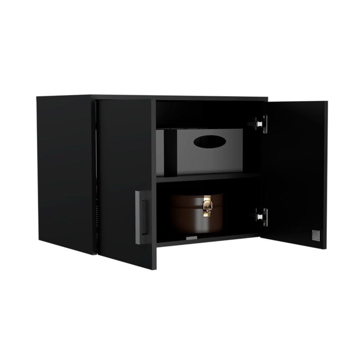 RTA DESIGN - Gabinete superior Multiusos Wengue con dos puerta batientes