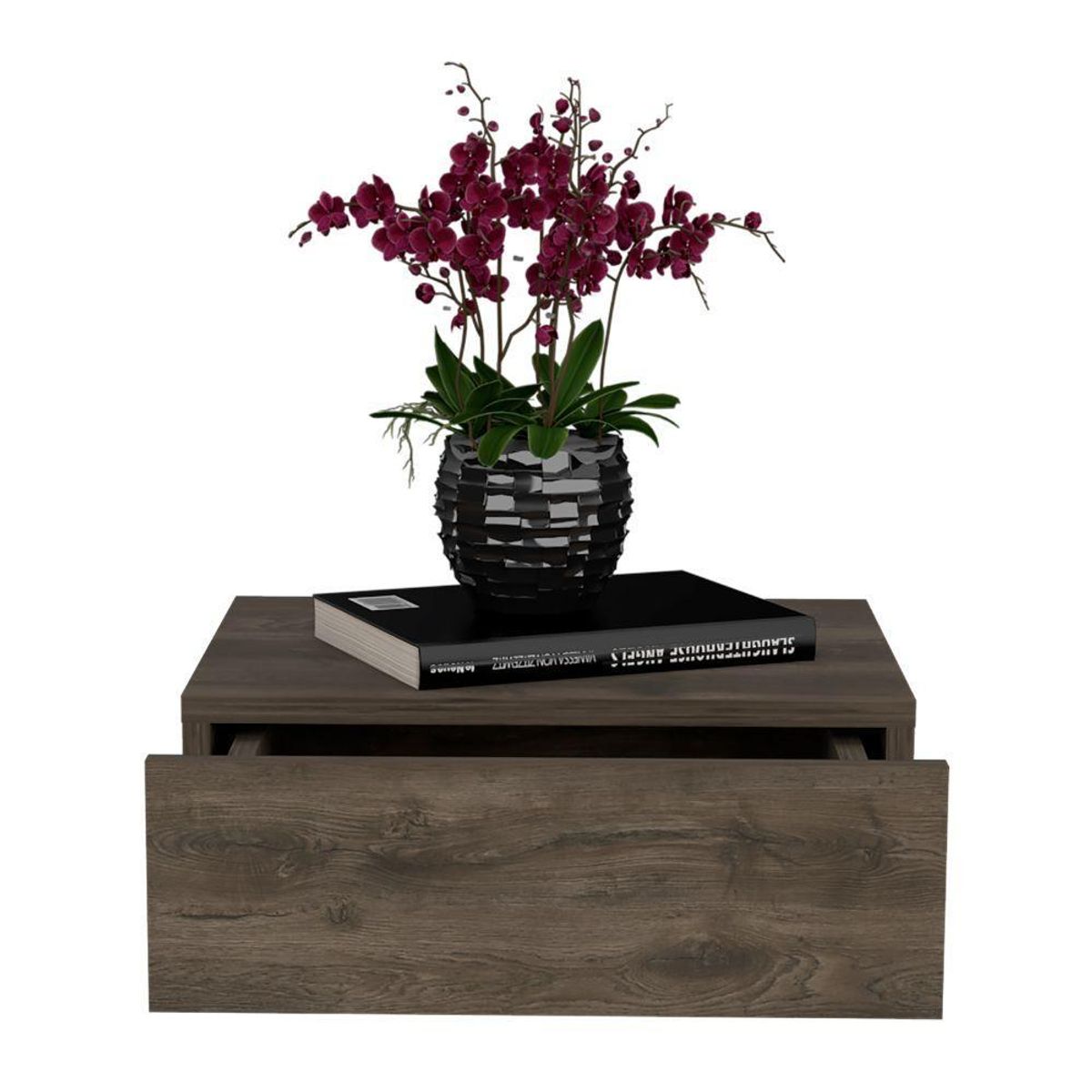 RTA DESIGN - Mesa de Noche Flotante Milano Nogal