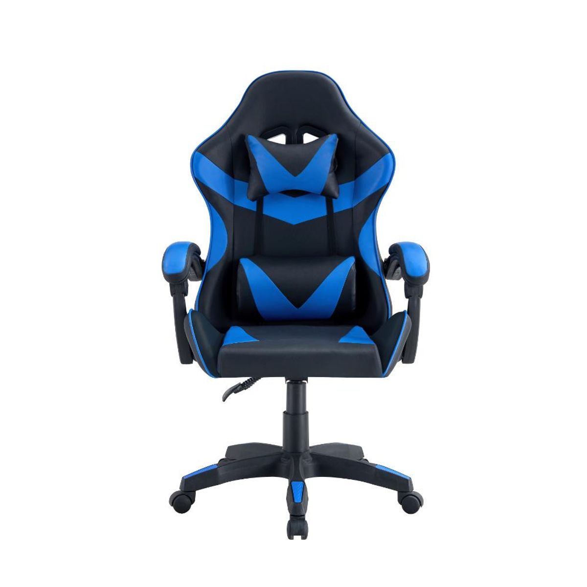 RTA DESIGN - Silla Gamer BMG-17 Negro y Azul con Cómodo Espaldar y Rodachines